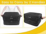 YOREPEK 2 Layer Golf Trunk Organizer, Waterproof Car Golf Locker with Separate Ventilated Compartment for 2 Pair Shoes, Durable Golf Trunk Storage for Balls, Tees, Gloves, Accessories, Golf Gifts