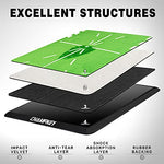 CHAMPKEY Premium Impact Golf Mat 1.0 Edition | Path Feedback Golf Practice Mat | Advanced Guides and Rubber Backing Golf Hitting Mat（13" x 17"）