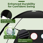 Golfguru Golf Net, 10x7ft All in 1 Golf Practice Net with XL Tri-Turf Golf Mat, Impact Target, 10 Golf Balls, 7 Golf Tees, 2 Rubber Golf Tees, Carry Bag, Golf Net for Backyard Driving Chipping Indoor