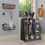 Suncast Rack - Golf Equipment Organizer Storage - Store Golf Bags, Clubs, and Accessories - Perfect for Garage, Shed, Basement