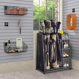 Suncast Rack - Golf Equipment Organizer Storage - Store Golf Bags, Clubs, and Accessories - Perfect for Garage, Shed, Basement