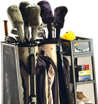 Suncast Rack - Golf Equipment Organizer Storage - Store Golf Bags, Clubs, and Accessories - Perfect for Garage, Shed, Basement
