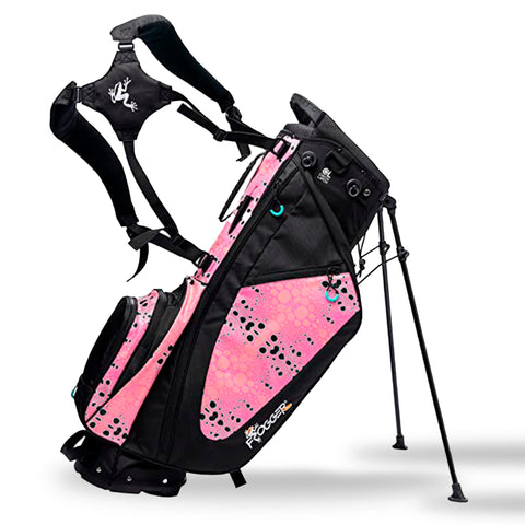 Frogger Function Golf Bag for Men and Women with Stand | Ultra Lightweight Golf Club Bags with 7 Spacious Pockets, 2 Integrated Latch-it Receivers and Ergonomic Dual Shoulder Straps