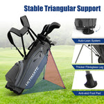 GYMAX Complete Golf Club Set for Men, 14 PCS Right Hand Golf Clubs Set Includes #1 Driver & #3 Fairway & #4 Hybrid & #6/#7/#8/#9/#P Irons, Putter & Head Covers, Men’s Golf Clubs Set (Grey)