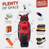 UNIHIMAL 14-Way Golf Cart Bag Pro with Full Length Divider Top, Golf Bag for Men with Handles and Rain Cover