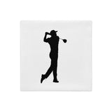 BLACK GOLF CLUB Premium Pillow Case