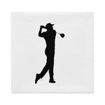 BLACK GOLF CLUB Premium Pillow Case
