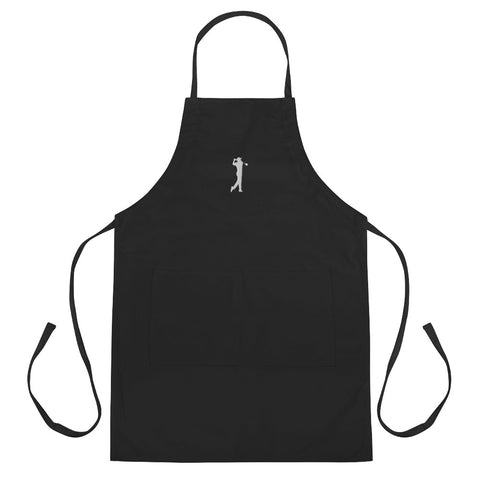 BLACK GOLF CLUB Embroidered Apron