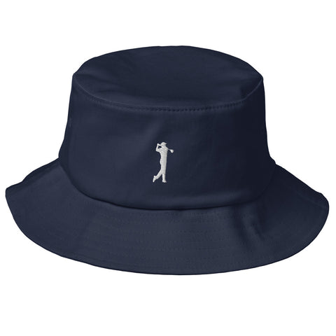 BLACK GOLF CLUB Old School Bucket Hat