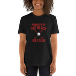 PROPERTY OF THE BLACK GOLF CLUB RED Short-Sleeve Unisex T-Shirt
