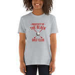 PROPERTY OF THE BLACK GOLF CLUB RED Short-Sleeve Unisex T-Shirt
